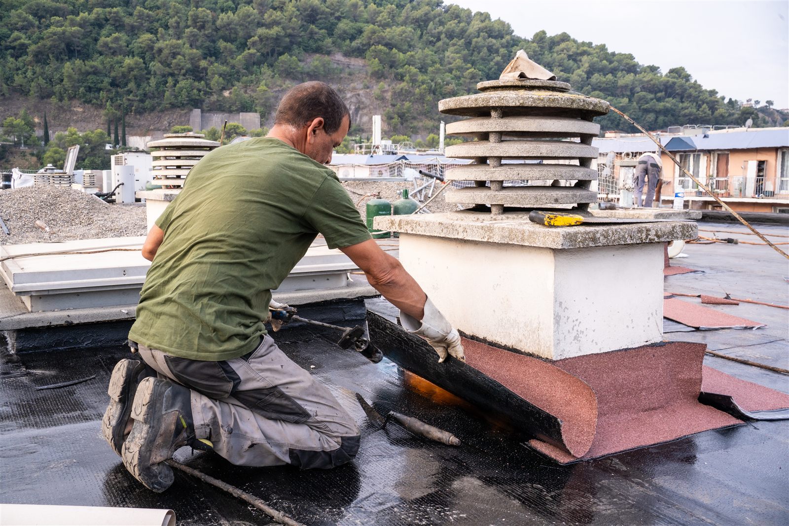 Chantier d'étanchéité de toiture-terrasse réalisé par CEG TOITURE (photo 8)